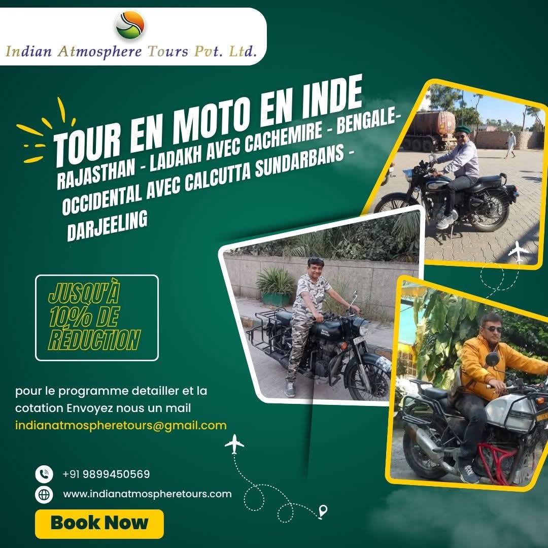 Explorez les plus beaux endroits de l'Inde avec Atmosphere Tours Pvt